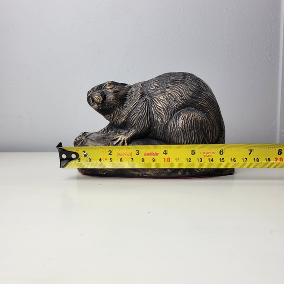 Mid-Century Modern Canadian Beaver Scupture Vintage Ceramic 6" - Picture 11 of 15